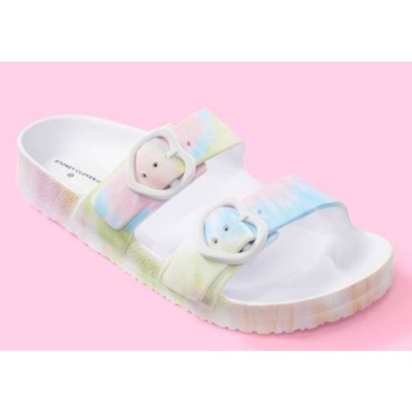 Stoney Clover Lane Shoes - NEW Stoney Clover Lane x Target Rainbow Tie Dye Slip On Slide Sandals Womens 9